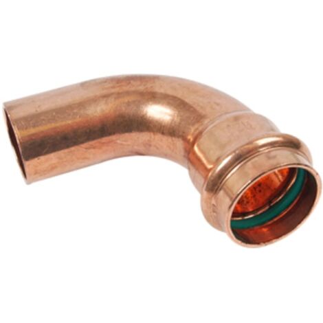 Coude de transition solaire à sertir laiton rouge 28 mm x 3/4’’ F/FF contour V