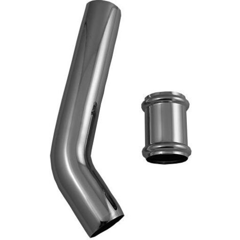 Coude de vidangeavec double douille chroméée DURAVIT