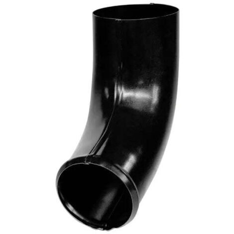 Coude d’évacuation acier Ø90 mm – Noir RAL 9005