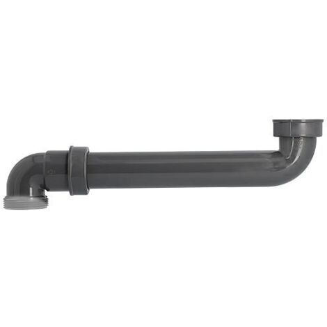 Coude d’évacuation peu encombrant DN40 1 1/2 en matière recyclée