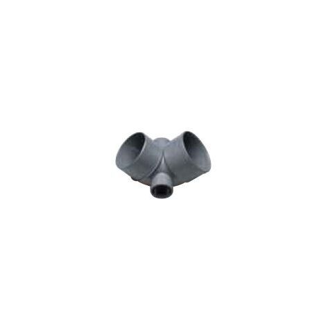 Coude double 87º entrée M-H - CREARPLAST