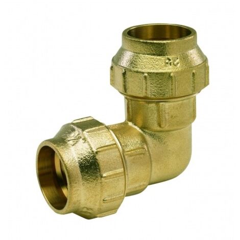 Coude double avec écrou externe RACCORDS LAITON - ARC Mesures : 32 mm