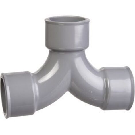 Coude double en PVC 87 degrés FF 32