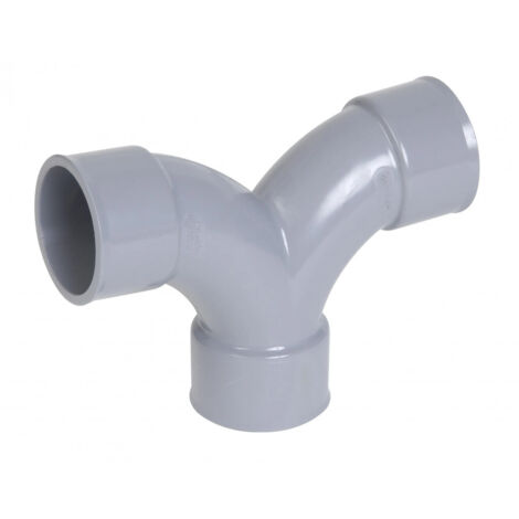 Coude double PVC FF 87°30 diam 50mm à coller - Nicoll