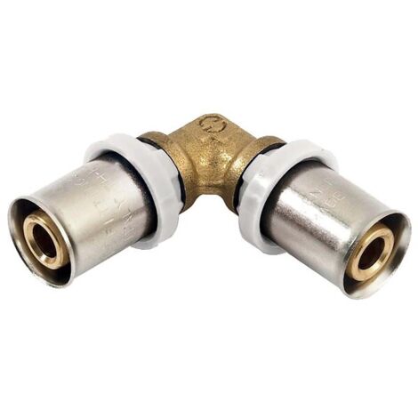 Coude égal 90° à sertir pour tube multicouche Acopex Alu diamètre nominal 40 - THERMACOME