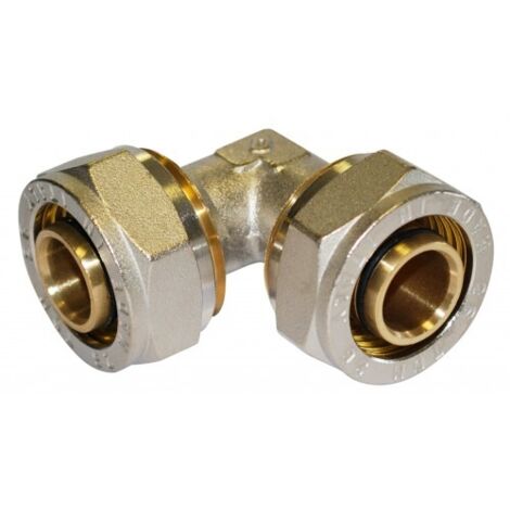 Coude égal à compression pour tube multicouche - diam 20 mm