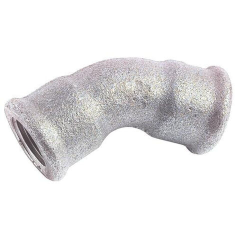 COUDE EGAL FONTE GALVANISEE 45° DOUBLE FEMELLE N° 41