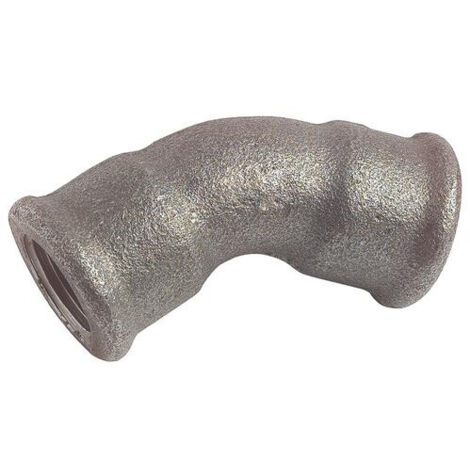 COUDE EGAL FONTE NOIRE 45° DOUBLE FEMELLE N° 41
