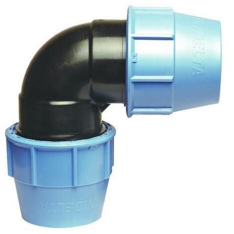 BLANC HABITAT Raccord plastique coudé égal pour tube PE Ø25 mm