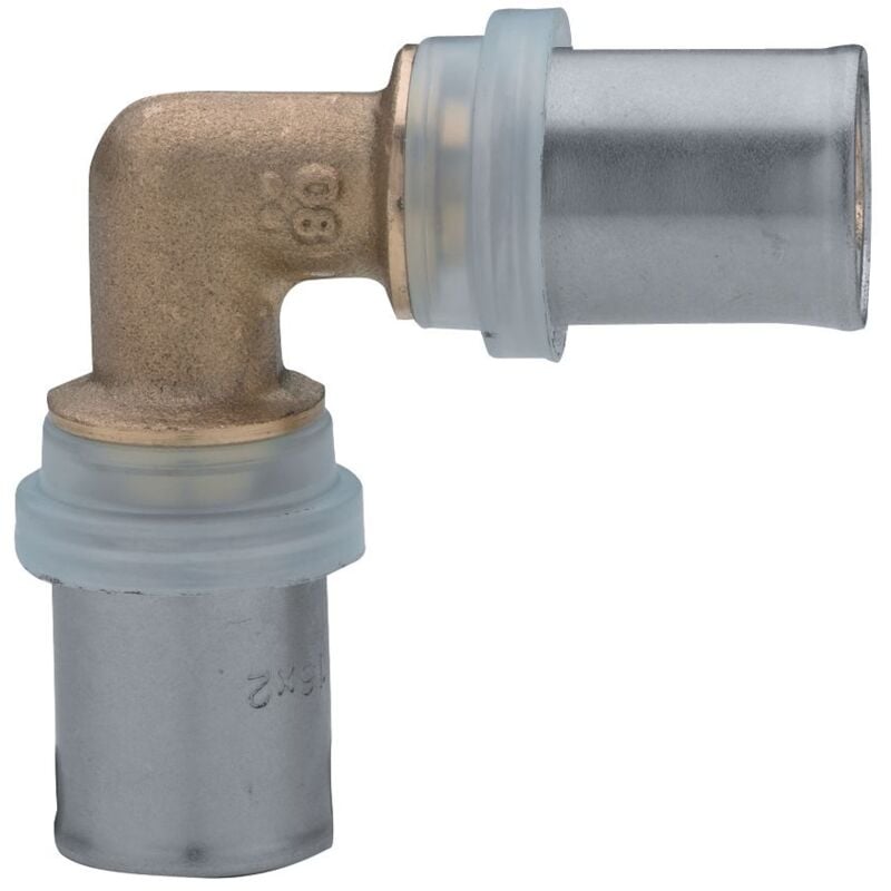 coude égal - pour tube multicouche - 16 mm - lot de 2 - altech 4434836
