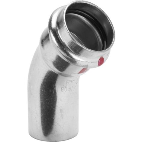 Coude électrozingué 45° MF diamètre 18 à sertir 558345 - VIEGA SARL