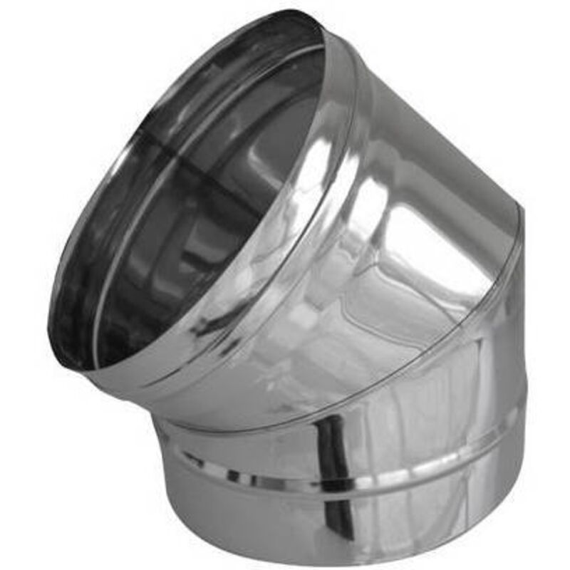 DK - Coude en acier à 45° pour les conduits de fumée