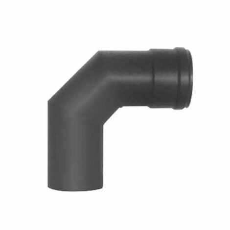 Coude en acier à 90° 8 gris 2 mm Pellet Aile