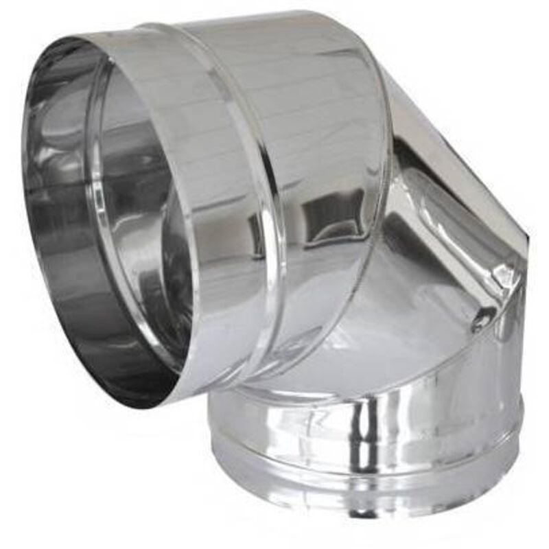 Coude en acier à 90° pour les conduits de fumée