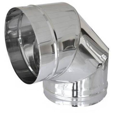 Coude en acier à 90° pour les conduits de fumée