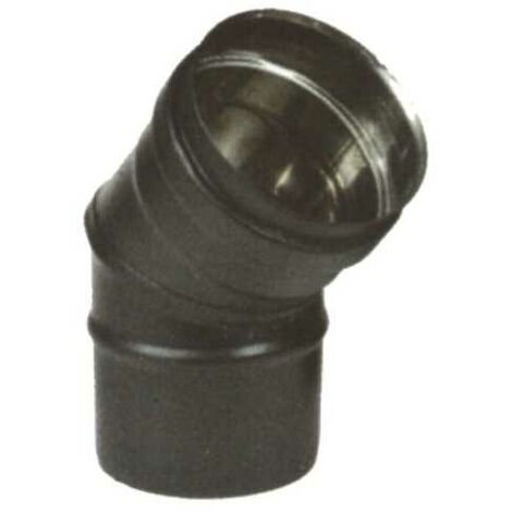 Coude en inox 45° 8 Noir Pellet 300 Maral