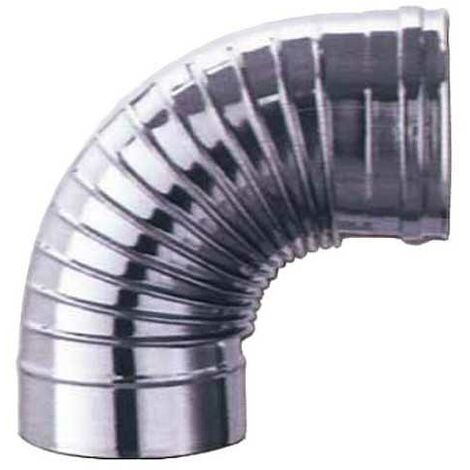 Coude en inox 90° 14 aile