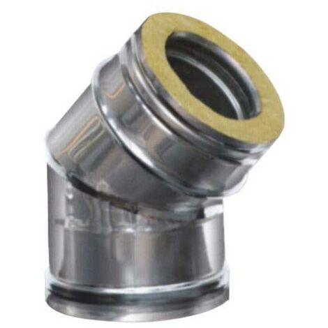 Coude en inox secteurs 45° 8/13 Dp Maral