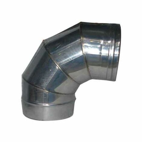Coude en inox secteurs 90° 15 ailettes