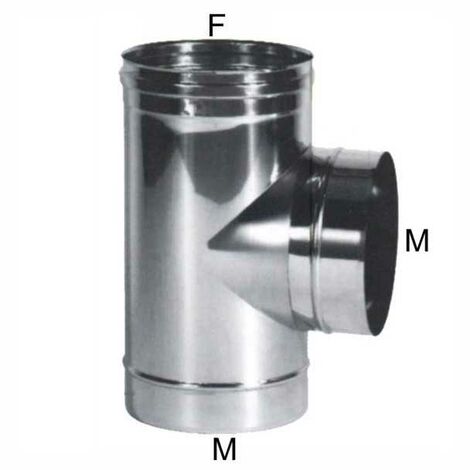 Coude en inox T 10 latéral m Maral