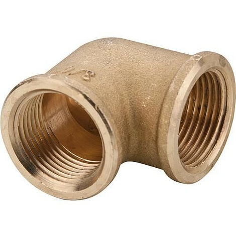 Coude en laiton 1 1/4" femelle
