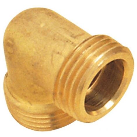 coude en laiton à visser - mâle / mâle - egal brut - 15 x 21 - sachet de 2