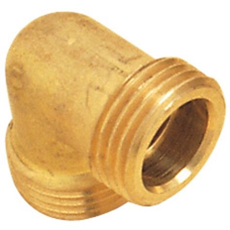 coude en laiton à visser - mâle / mâle - egal brut - 26 x 34 - sachet de 2