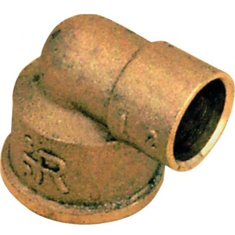 coude en laiton - femelle - 16 mm à souder vers 15 x 21 à visser - sachet de 2