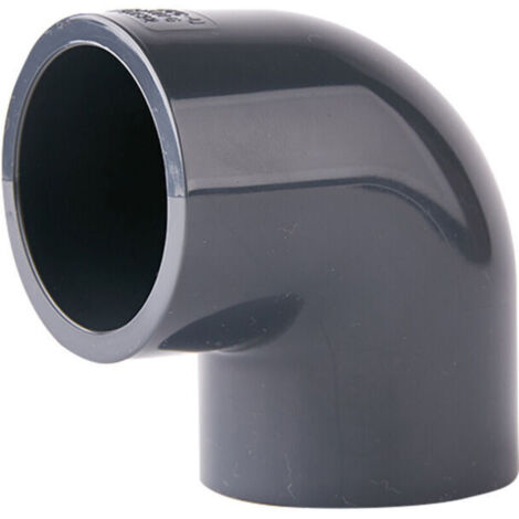 Coude en PVC, raccord PVC 90° 50 mm - accessoires de tuyauterie, DN40 (2 pièces)