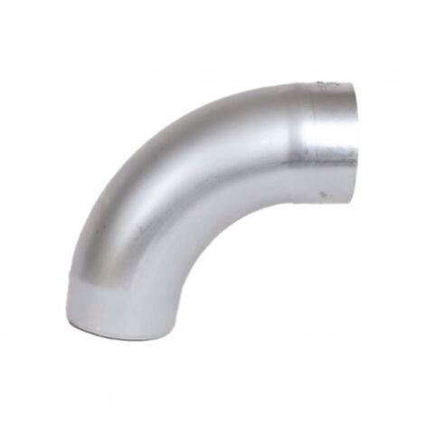 Coude en zinc naturel 90° diamètre 80 mm – Raccord pour gouttière – Excellente robustesse et adaptabilité – Installation facile
