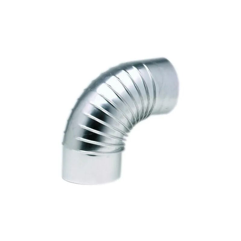 Coudes plissés eq 90 dégré alu, diamètre 167