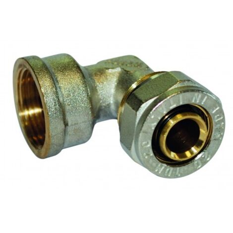 Coude femelle à compression pour tube multicouche - F15x21 - diam 16 mm
