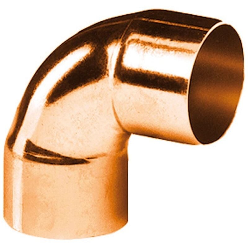 Coude 90 degrès à souder en cuivre - petit rayon - femelle / femelle - diamètre 16 mm - sachet de 10