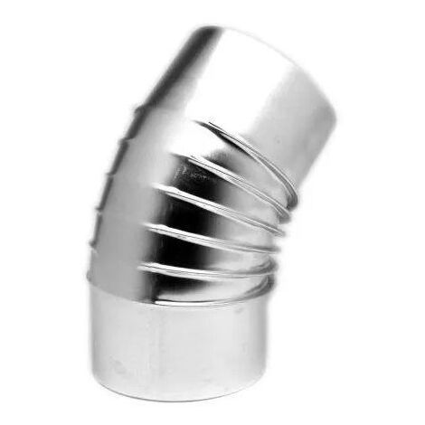 Coude fer aluminium 45 degré, diamètre 111 mm TEN tolerie