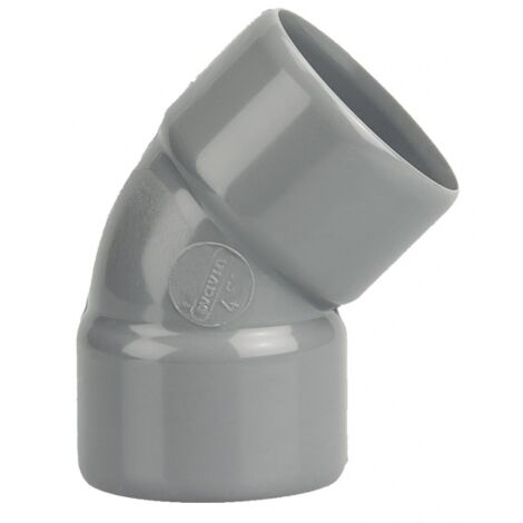 Coude FF 45° - Diamètre: 80 mm - GRIS
