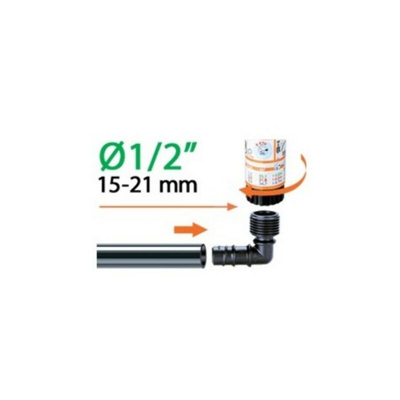 Claber - Coude filetage 1-2' (15 - 21mm)