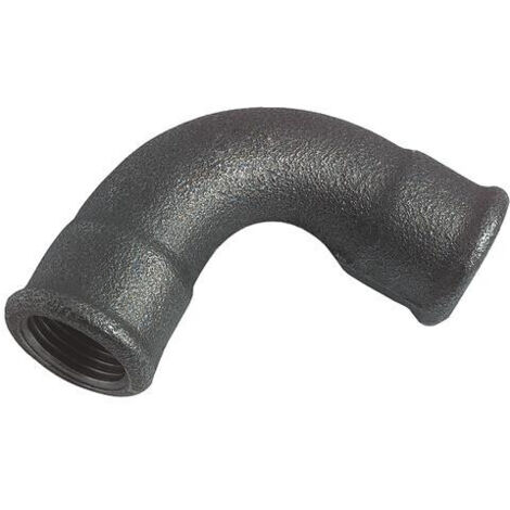 COUDE FONTE NOIRE GRAND RAYON 90° DOUBLE FEMELLE N° 2