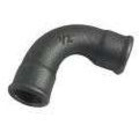 COUDE FONTE NOIRE GRAND RAYON 90° DOUBLE FEMELLE N° 2