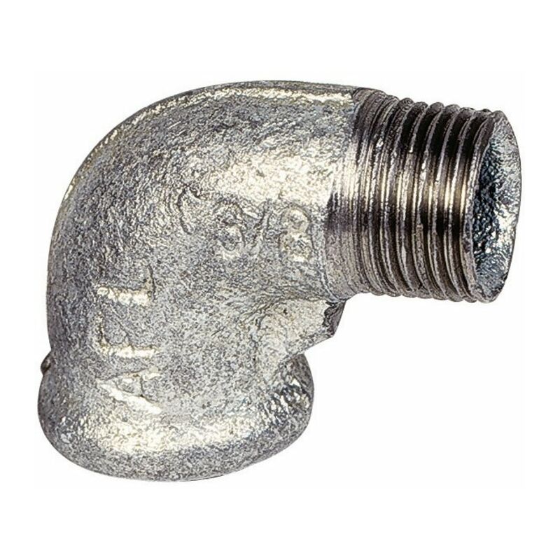 Raccord fonte galva coudé 90° à visser - mf 2'1/2 - n° 92