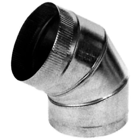 COUDE GALVANISÉ POUR CUISINIÈRE 70 - 130 MM