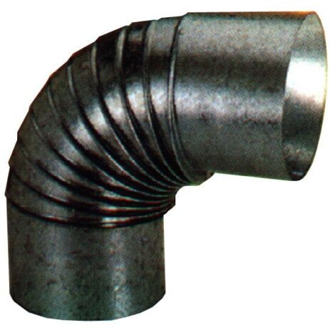 COUDE GALVANISÉ POUR CUISINIÈRE 90 - 130 MM