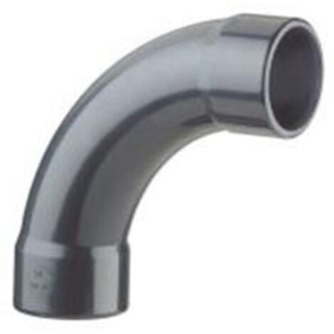 COUDE GRAND RAYON PVC PRESSION 90° FF à coller - Ø63 - PLASSON