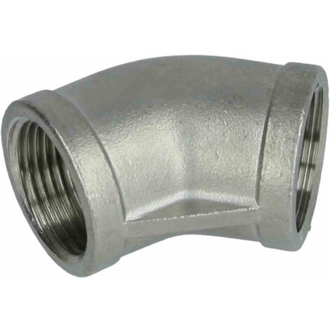 Coude inox 45°à visser FF3