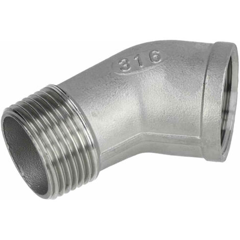Coude inox 45°à visser MF1/2