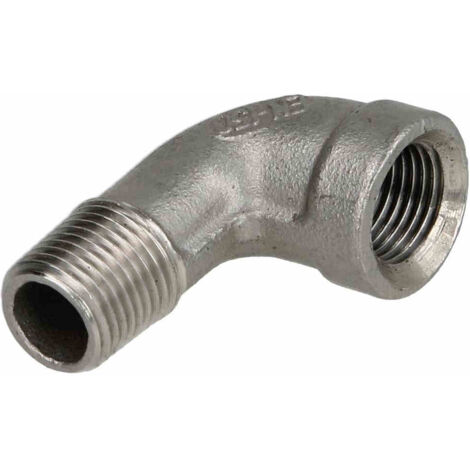 Coude inox à visser MF1/8