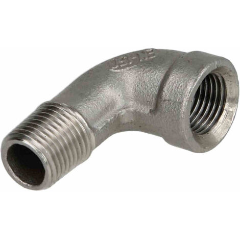 Coude inox à visser MF3