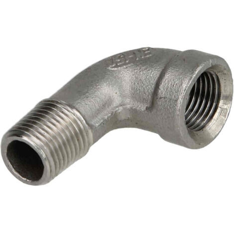 Coude inox à visser MF4