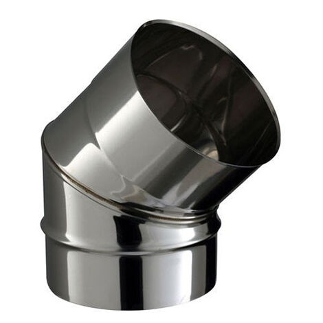 Coude inox SOI à facettes soudées - Coude à 45° - diamètre 130