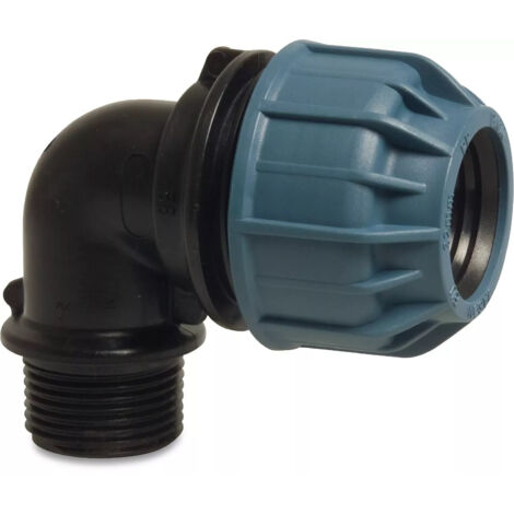 Coude Jason 90° PP 32 mm x 3/4"" GZ 10 bar
