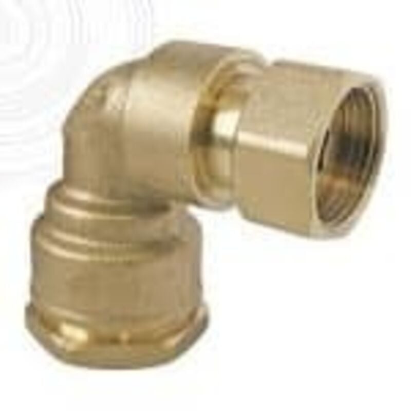 Somatherm - Coude laiton 90° femelle écrou libre 1' (26/34) pour tube pe Ø25